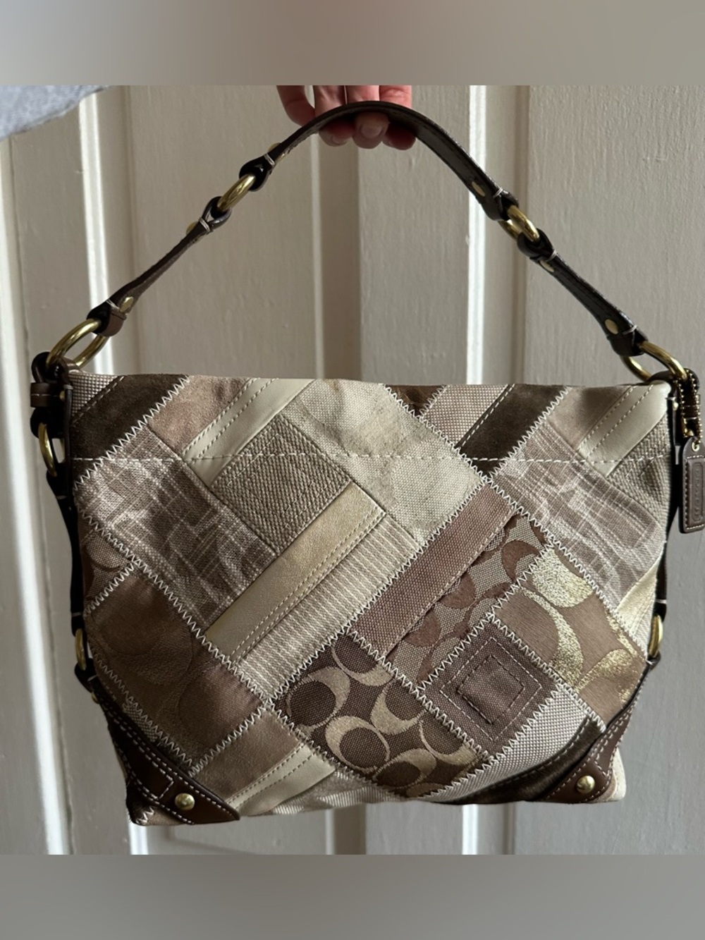 2008 Coach Carly patchwork bag